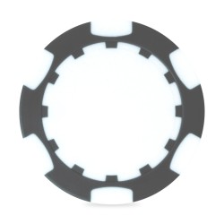 Ahead 2-Sided Poker Chip - Grey-White