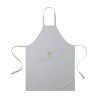AWARE™ Recycled Cotton Bib Front Apron With Pocket - Light Grey