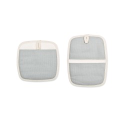 La Cuisine Potholder Hot Pad Set - Grey