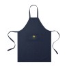 AWARE™ Recycled Cotton Bib Front Apron With Pocket - Indigo Denim