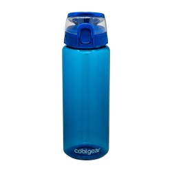 Cool Gear® Cylinder Bottle with Halo Lid - 32 Oz. - Blueberry