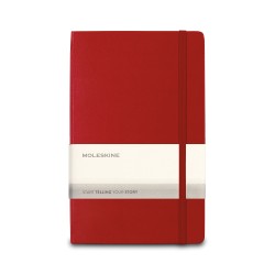 Moleskine® Hard Cover Ruled Large Expanded Notebook - Scarlet Red