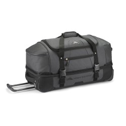 High Sierra® Fairlead 28" Drop Bottom Wheeled Duffel - Mercury-Black