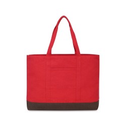 Ivy AWARE™ Recycled Cotton Carry-All Tote - Crimson