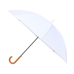 Elements 50" Recycled Auto Open Hospitality Umbrella - White