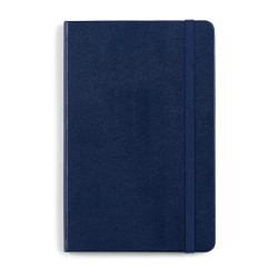 Moleskine® Hard Cover Ruled Medium Notebook - Navy Blue