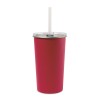 Arlo Classics Stainless Steel Tumbler with Straw - 20 Oz. - Red