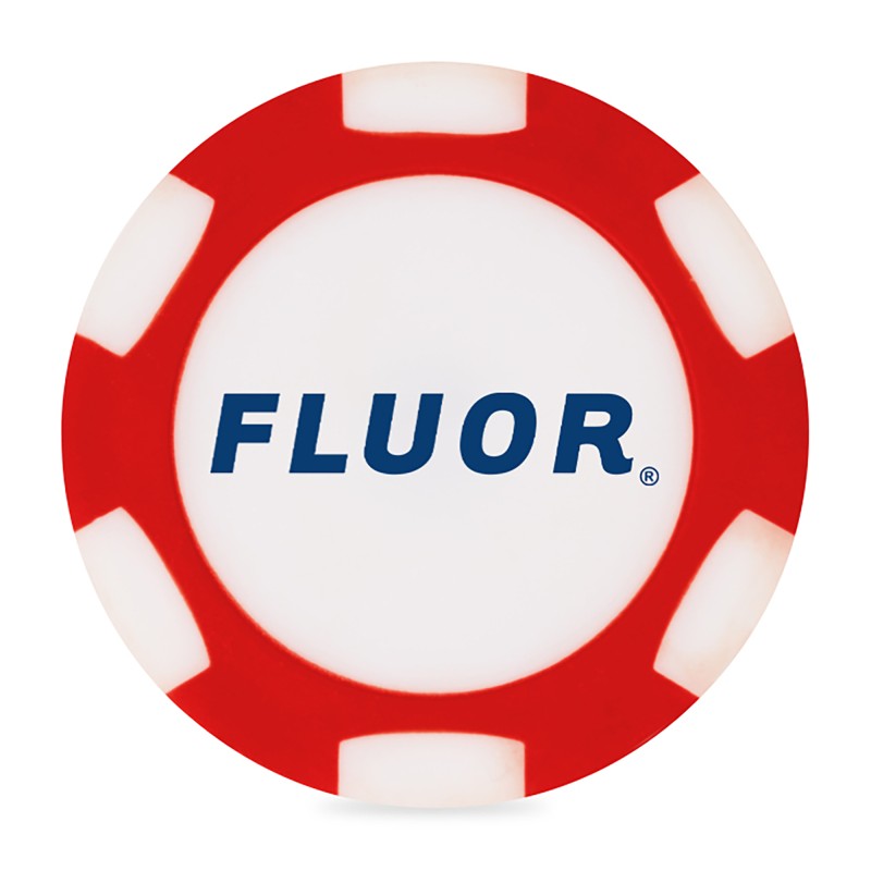 Ahead 2-Sided Poker Chip - Red-White