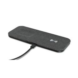 Eden Wireless Dual Charging Pad - Charcoal Heather