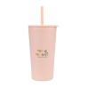 Aviana™ Rowan Recycled Straw Tumbler - 17 Oz. - Light Peach