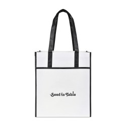 Harlow Laminated Recycled Shopper - Black