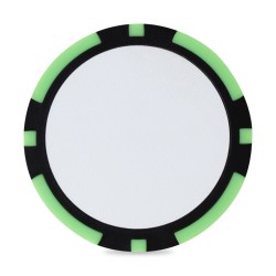 Ahead 2-Sided Poker Chip - Lime-Black