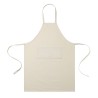 AWARE™ Recycled Cotton Bib Front Apron With Pocket - Natural