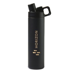 MiiR® Vacuum Insulated Wide Mouth Hatchback Chug Lid Bottle - 20 Oz. - Black Powder