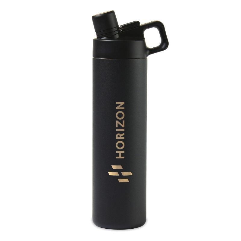 MiiR® Vacuum Insulated Wide Mouth Hatchback Chug Lid Bottle - 20 Oz. - Black Powder