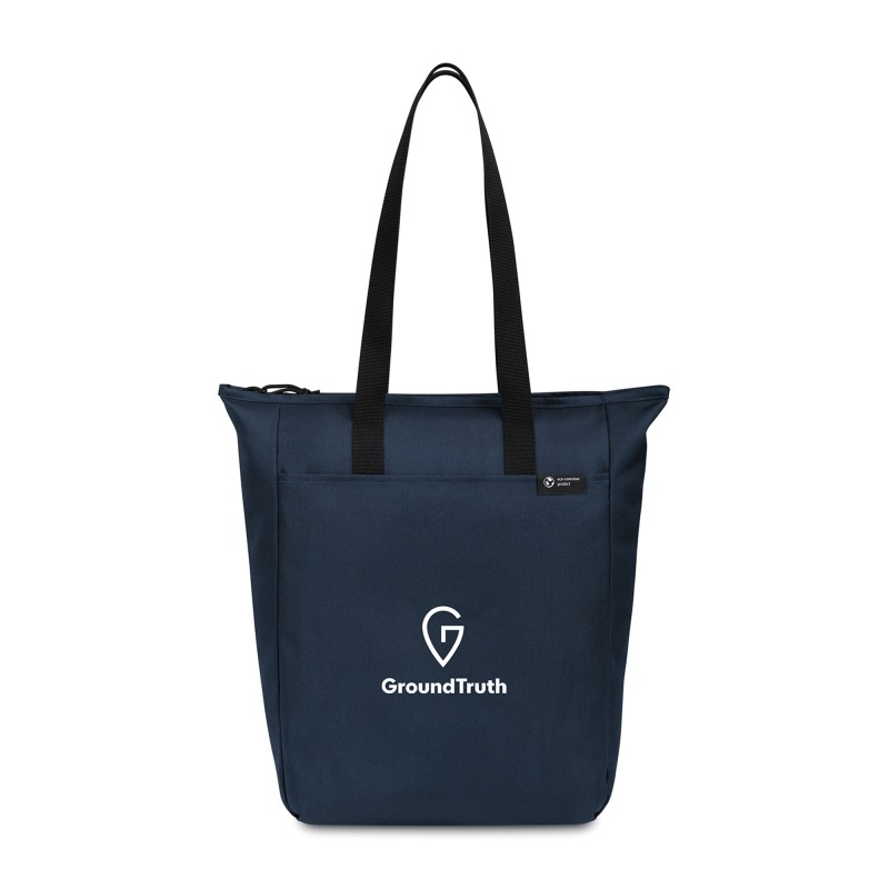 Renew rPET Zippered Tote - Navy