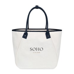 Market Street Tapered Carryall Tote - Navy