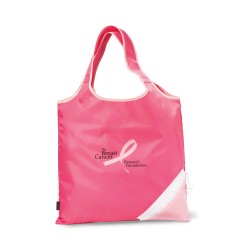 Latitudes Foldaway Shopper - Peony Pink-Deep Pink