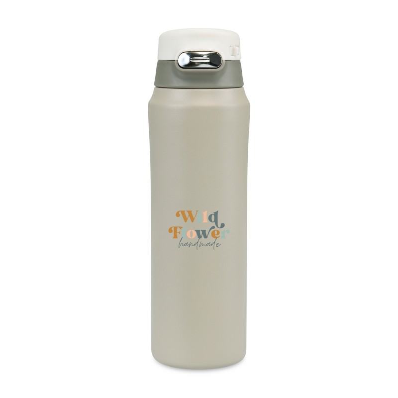 Aviana™ Rowan Recycled Sip Lid Bottle - 16 Oz. - Taupe