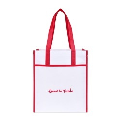Harlow Laminated Recycled Shopper - Red