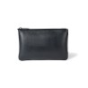 Travis & Wells® Leather Zippered Pouch - Black