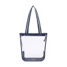 Sigma Clear Zippered Tote - Navy