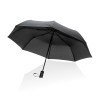 21" Impact AWARE™ RPET 190T Mini Auto Open Umbrella - Black