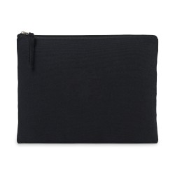 AWARE™ Recycled Cotton Zippered Pouch - Black