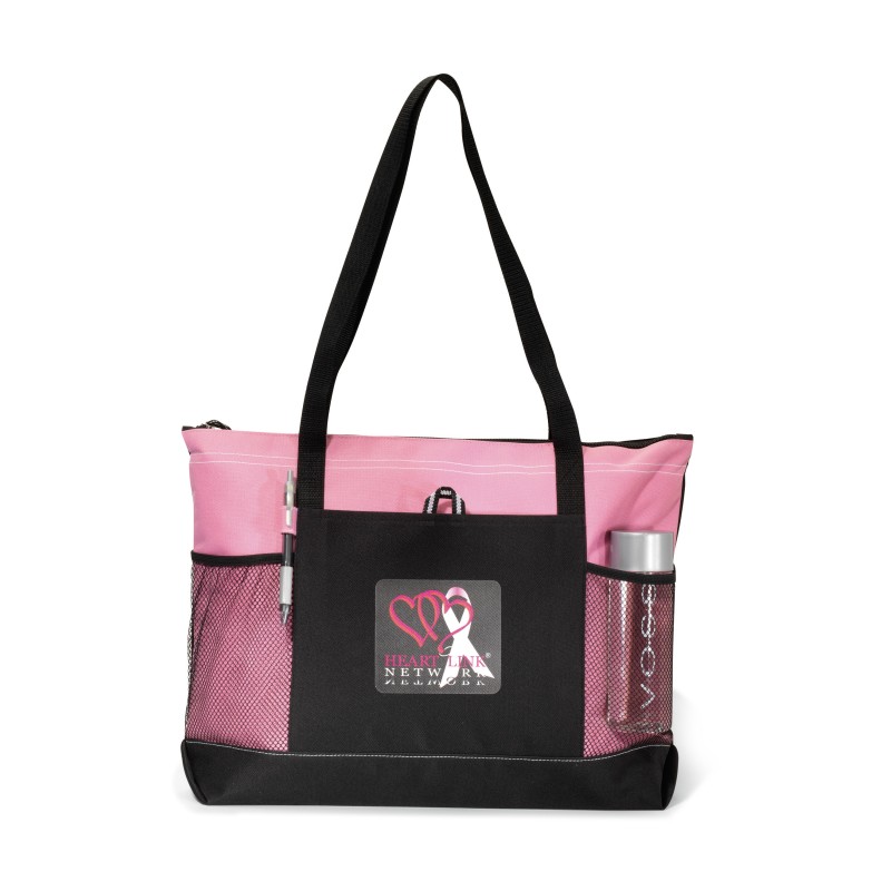 Select Zippered Tote - Peony Pink