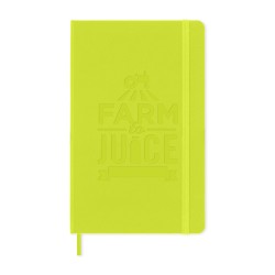 Moleskine® Hard Cover Ruled Large Notebook - Lemon Green