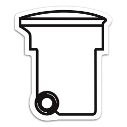 Go Green Recycling Bin Magnet