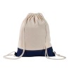 Two Tone Natural Drawstring Backpack