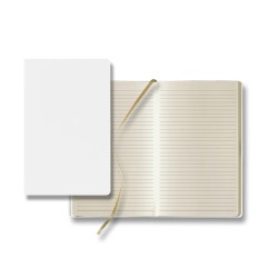 Castelli Matra Slim Medio Lined Ivory Page Journal