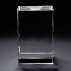 3D Crystal Block Large Award