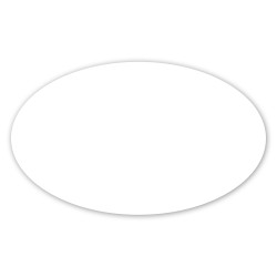 3 X 5 In Oval Perm Standard Label