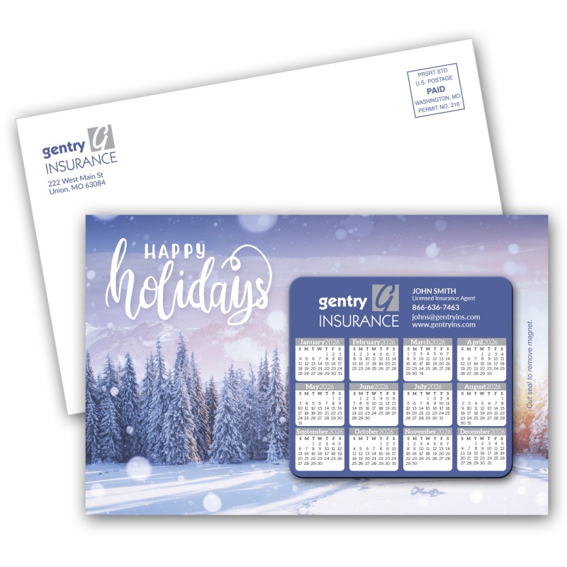 SuperSeal Laminated Card With Calendar Magnet