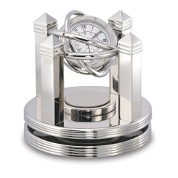 Celestial Silver Gimbal Clock