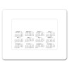 Calendar Punch Out Picture Frame