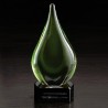 Fusion Art Glass Award w/ Black Base