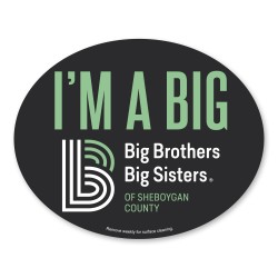 Car Sign Oval Magnet 5 x 4