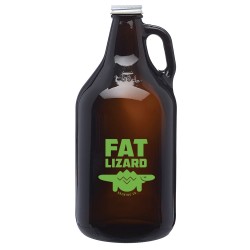 64 oz. Amber Glass Beer Growlers