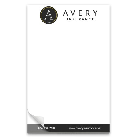 25 Page 5-1/2 x 8-1/2 Paper Note Pad