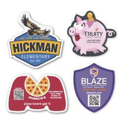 Custom Corner Flat Flexible Magnet up to 5 Sq In