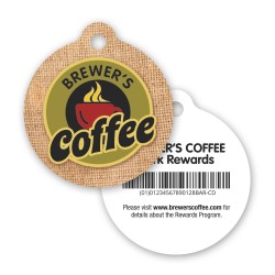 Plastic Circle Keytag