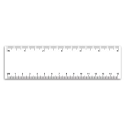 Plastic Ruler / Bookmark - 10 mil