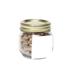 Half Pint Jar with Square Magnet Pet Fill