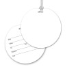 Ultra-Thin Round Luggage Tag with Clear Strap
