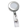 Circle Chrome Retractable Badge Holder