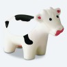 White Cow With Black Spots Stress Shape