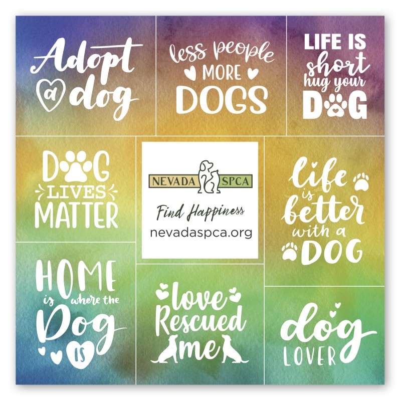 Square Magnet w/ 8 Message Magnets